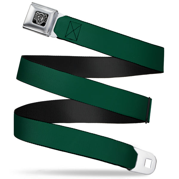 Buckle-Down BD Wings Logo CLOSE-UP Full Color Black Silver Seatbelt Belt - Hunter Webbing