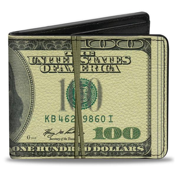 Buckle-Down Bi-Fold Wallet - 100 Dollar Bill Series 2006 w Rubberband
