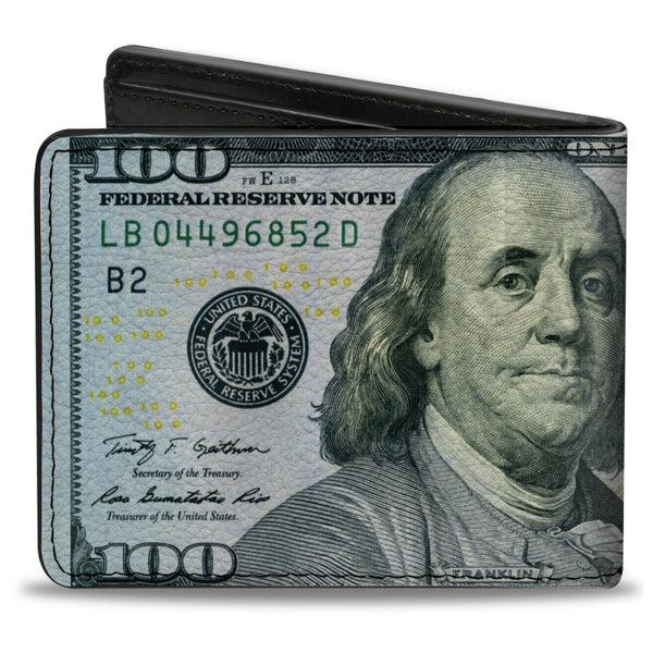 Buckle-Down Bi-Fold Wallet - 100 Dollar Bill Series 2009