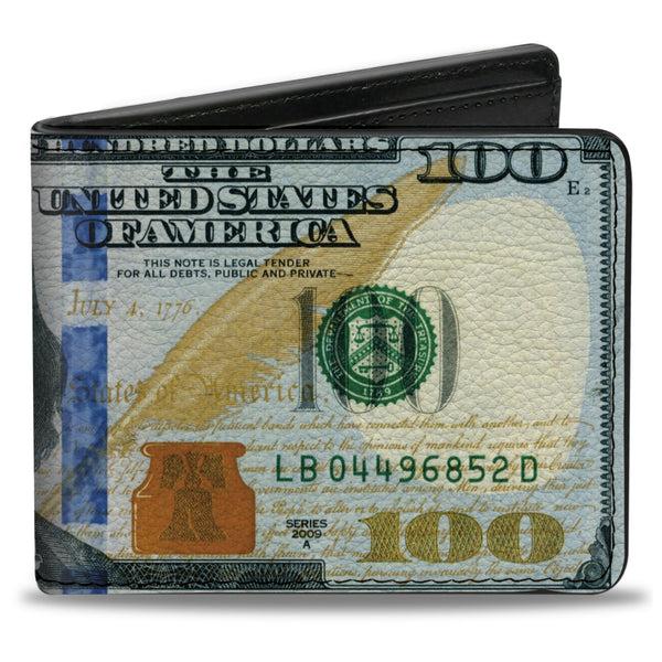 Buckle-Down Bi-Fold Wallet - 100 Dollar Bill Series 2009