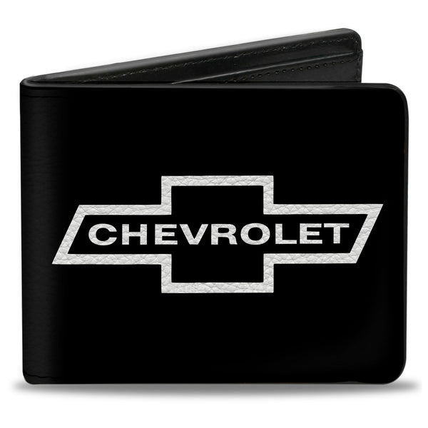 Buckle-Down Bi-Fold Wallet - 1965 CHEVROLET Bowtie Black White