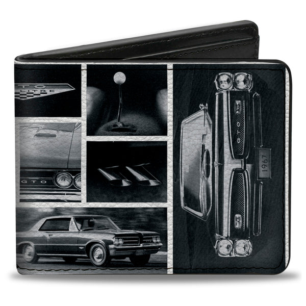Buckle-Down Bi-Fold Wallet - 1967 Pontiac GTO Snapshots White Grays