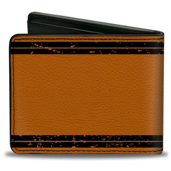 Buckle-Down Bi-Fold Wallet - 426 HEMI Badge Weathered Orange Black White