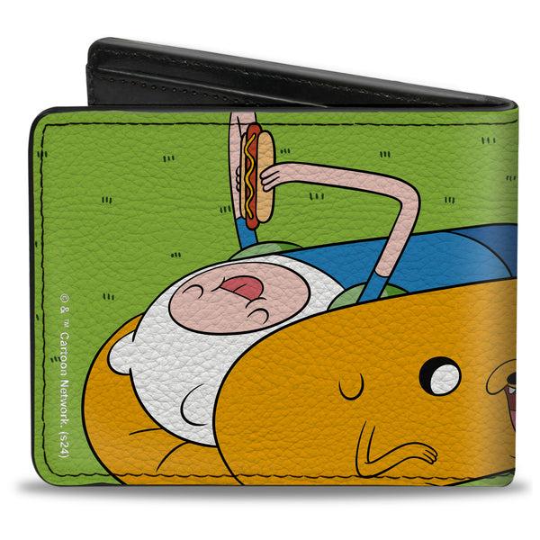 Buckle-Down Bi-Fold Wallet - Adventure Time Jake Finn And BMO Hot Dog Picnic Scene