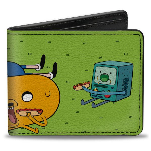 Buckle-Down Bi-Fold Wallet - Adventure Time Jake Finn and BMO Hot Dog Picnic Scene