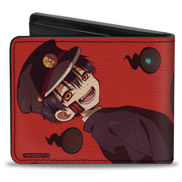 Buckle-Down Bi-Fold Wallet - AFTER-SCHOOL HANAKO-KUN Hanako Poses And Title Logo Red