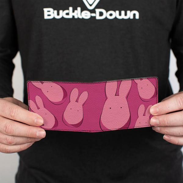 Buckle-Down Bi-Fold Wallet - After-School Hanako-Kun Mokke Scattered Pinks
