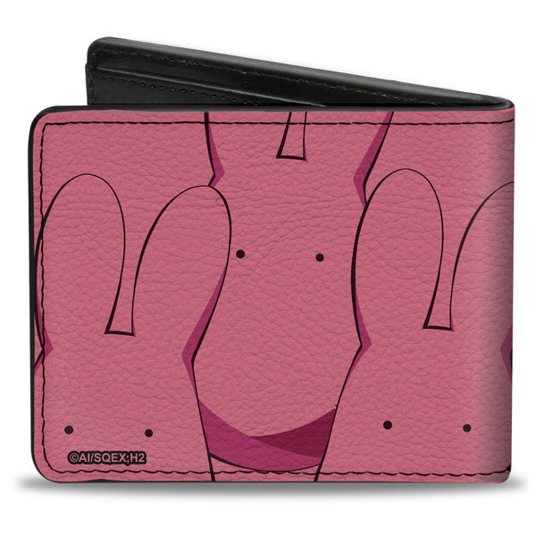 Buckle-Down Bi-Fold Wallet - AFTER-SCHOOL HANAKO-KUN Mokke Stacked And Title Logo Pinks