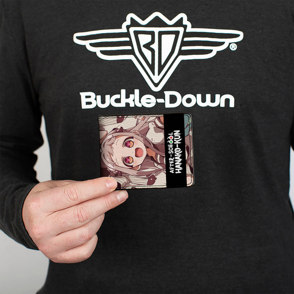 Buckle-Down Bi-Fold Wallet - AFTER-SCHOOL HANAKO-KUN Three Character Group Pose And Title Logo