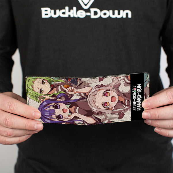 Buckle-Down Bi-Fold Wallet - AFTER-SCHOOL HANAKO-KUN Three Character Group Pose And Title Logo