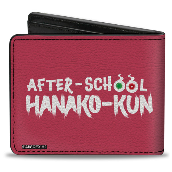 Buckle-Down Bi-Fold Wallet - AFTER-SCHOOL HANAKO-KUN Yako Pose And Title Logo Pink