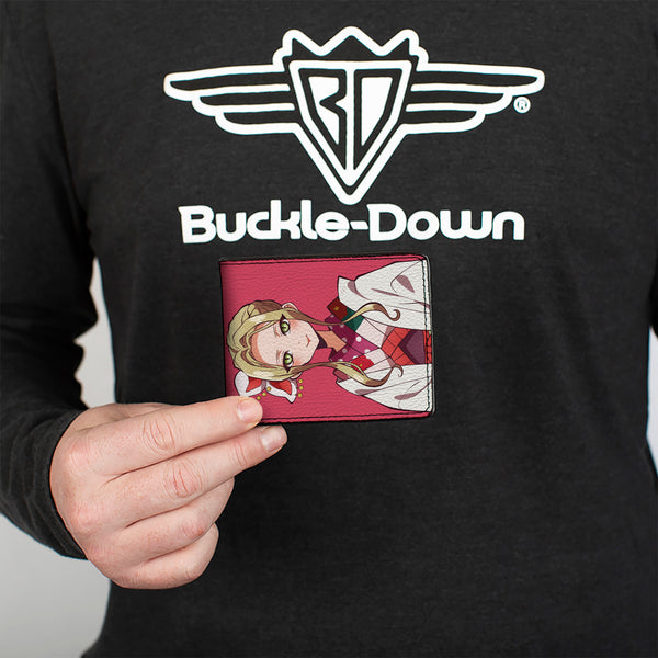 Buckle-Down Bi-Fold Wallet - AFTER-SCHOOL HANAKO-KUN Yako Pose And Title Logo Pink