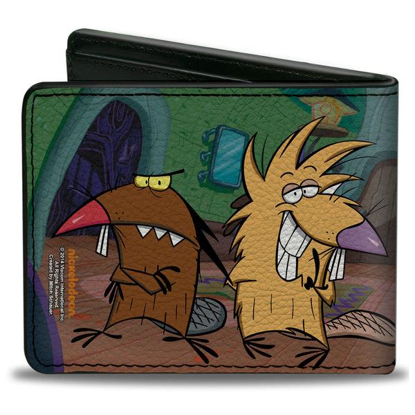 Buckle-Down Bi-Fold Wallet - Angry Beavers Norbert & Daggett Poses