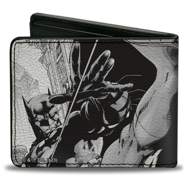 Buckle-Down Bi-Fold Wallet - Batman Jim Lee Hush Chain And Grappling Hook Pencils White/Black