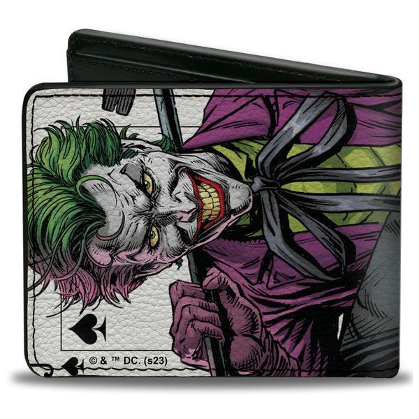 Buckle-Down Bi-Fold Wallet - Batman Versus Joker Three Jokers Spade Card Comic Book Cover