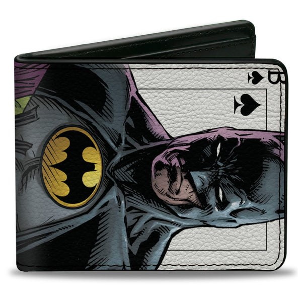 Buckle-Down Bi-Fold Wallet - Batman Versus Joker Three Jokers Spade Card Comic Book Cover