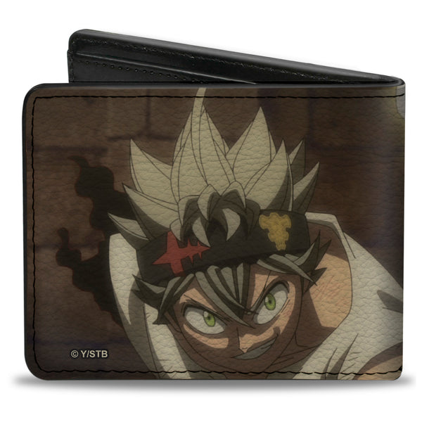 Buckle-Down Bi-Fold Wallet - BLACK CLOVER Asta And Licht Pose With Title Logo Greens
