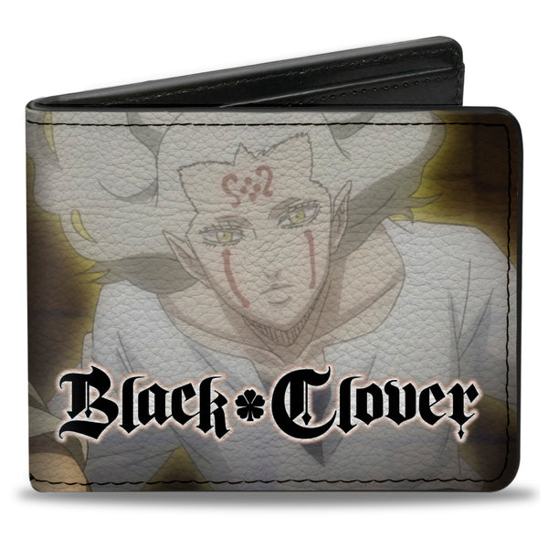 Buckle-Down Bi-Fold Wallet - BLACK CLOVER Asta And Licht Pose With Title Logo Greens