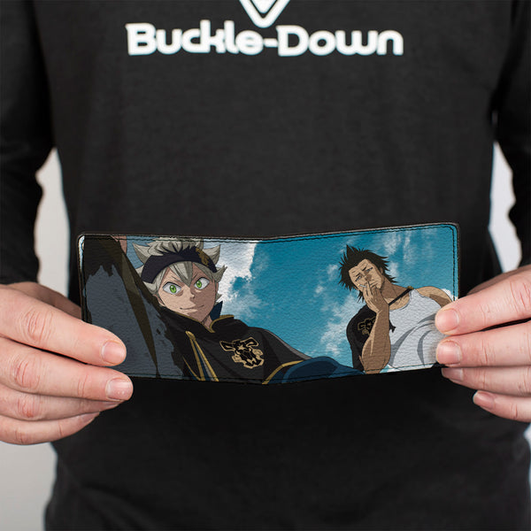 Buckle-Down Bi-Fold Wallet - Black Clover Asta And Yami Looking Down Sky Pose