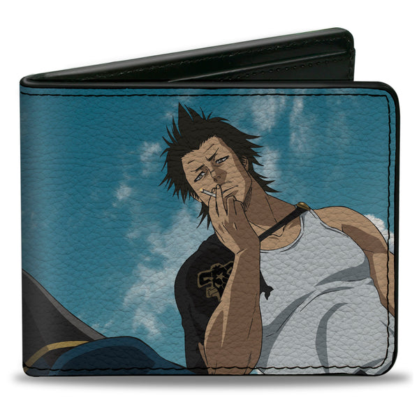 Buckle-Down Bi-Fold Wallet - Black Clover Asta and Yami Looking Down Sky Pose