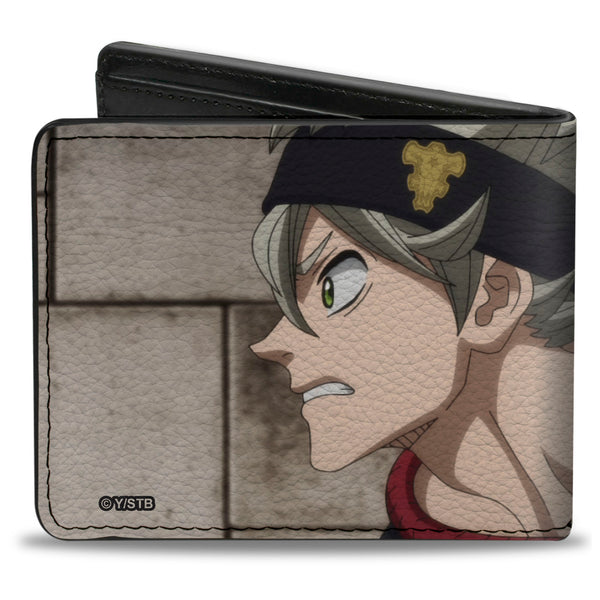 Buckle-Down Bi-Fold Wallet - BLACK CLOVER Asta Profile Pose And Title Logo