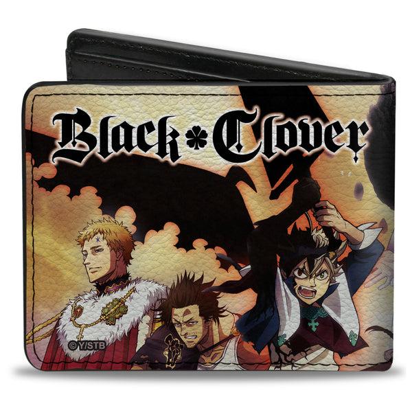 Buckle-Down Bi-Fold Wallet - BLACK CLOVER Character Collage And Title Logo