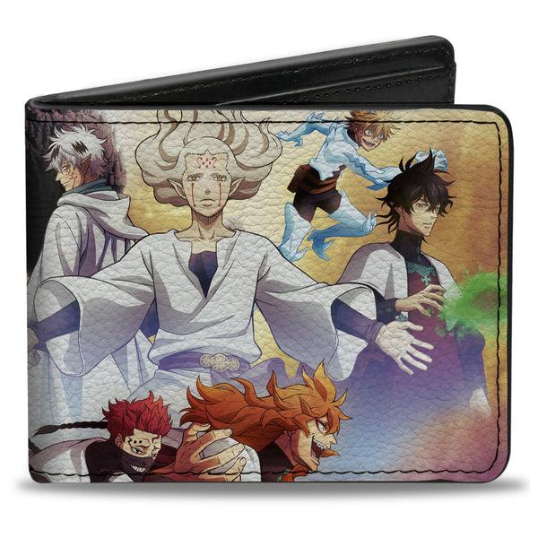 Buckle-Down Bi-Fold Wallet - BLACK CLOVER Character Collage And Title Logo