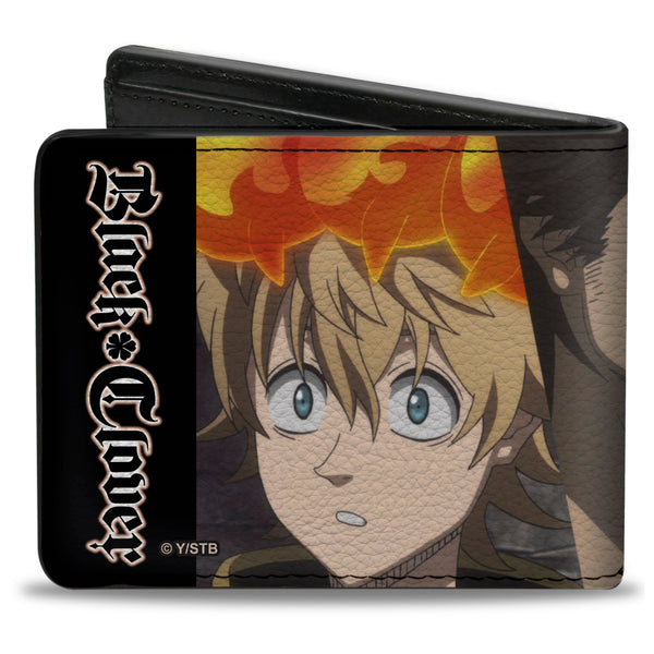Buckle-Down Bi-Fold Wallet - BLACK CLOVER Three Character Pose Blocks And Title Logo