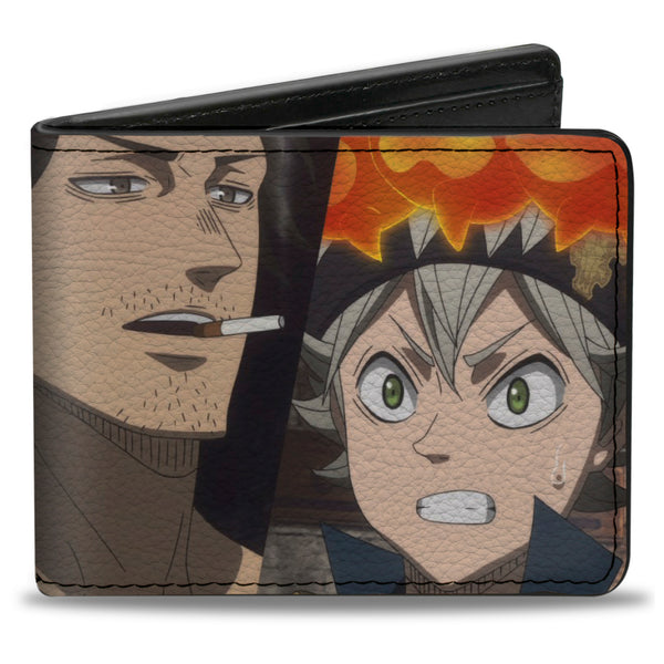 Buckle-Down Bi-Fold Wallet - BLACK CLOVER Three Character Pose Blocks And Title Logo