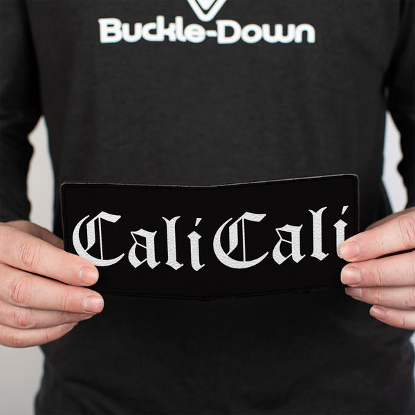 Buckle-Down Bi-Fold Wallet - CALI Old English Black White