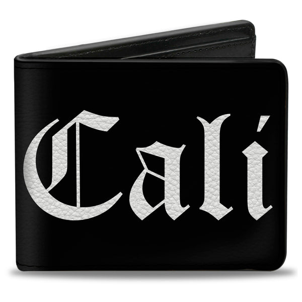 Buckle-Down Bi-Fold Wallet - CALI Old English Black White