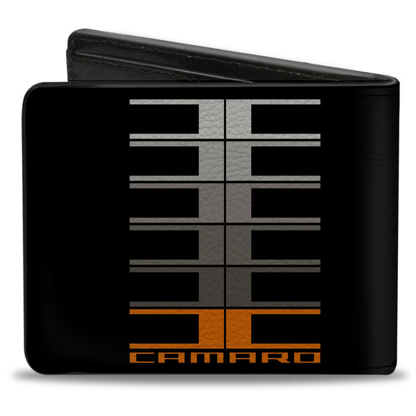 Buckle-Down Bi-Fold Wallet - Camaro Performance 01 CAMARO W Large C Black Gray Orange