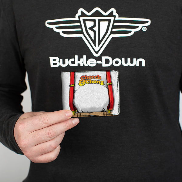 Buckle-Down Bi-Fold Wallet - CHEECH & CHONG Cheech Character Close-Up White/Red