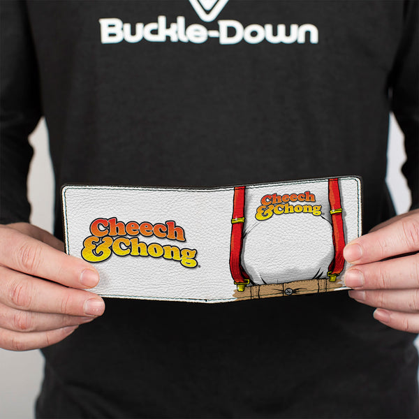 Buckle-Down Bi-Fold Wallet - CHEECH & CHONG Cheech Character Close-Up White/Red