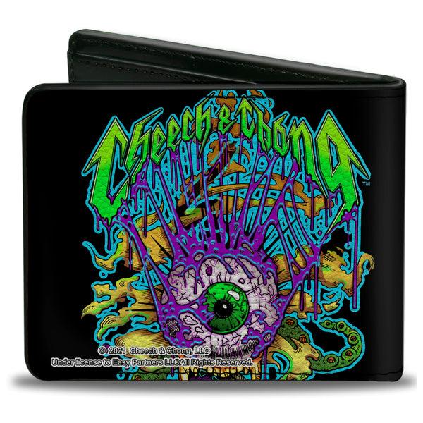 Buckle-Down Bi-Fold Wallet - CHEECH & CHONG Earache My Eye Trip Black Multi Color