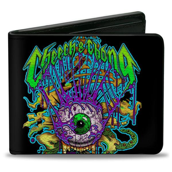 Buckle-Down Bi-Fold Wallet - CHEECH & CHONG Earache My Eye Trip Black Multi Color