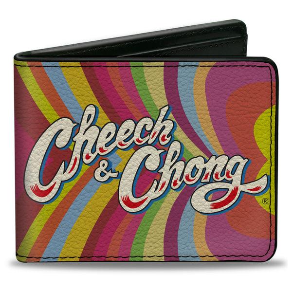 Buckle-Down Bi-Fold Wallet - CHEECH & CHONG HIGH ROLLERS Smoke Pose Multi Color/White