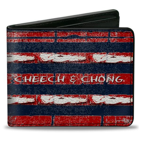 Buckle-Down Bi-Fold Wallet - CHEECH & CHONG Sombrero and Joints Flag