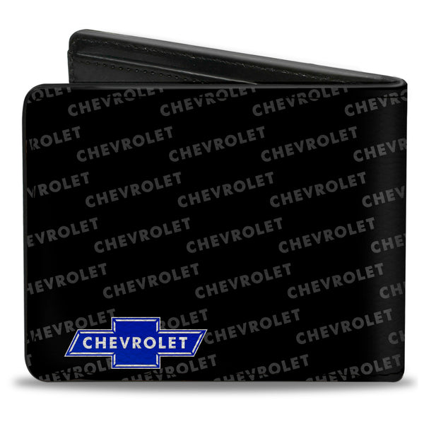 Buckle-Down Bi-Fold Wallet - Chevy Bowtie CORNER W Text