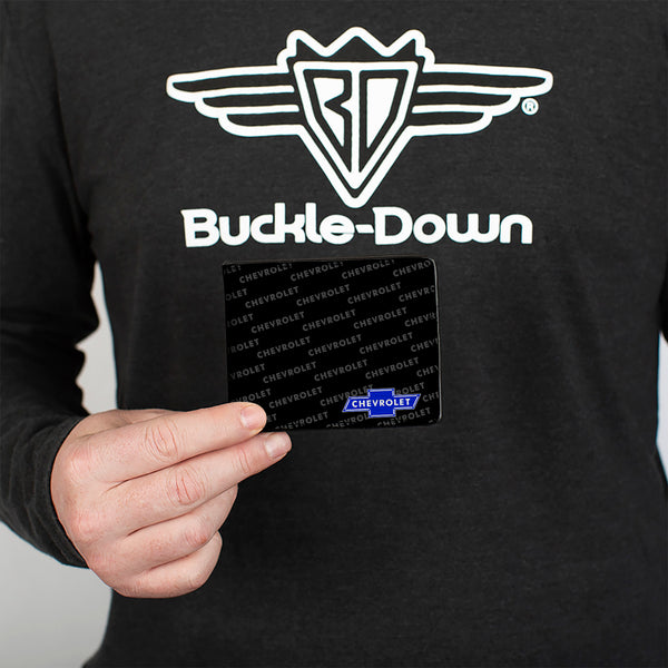 Buckle-Down Bi-Fold Wallet - Chevy Bowtie CORNER W Text