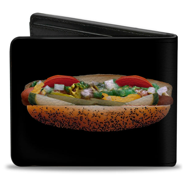 Buckle-Down Bi-Fold Wallet - Chicago Style Hot Dog Vivid