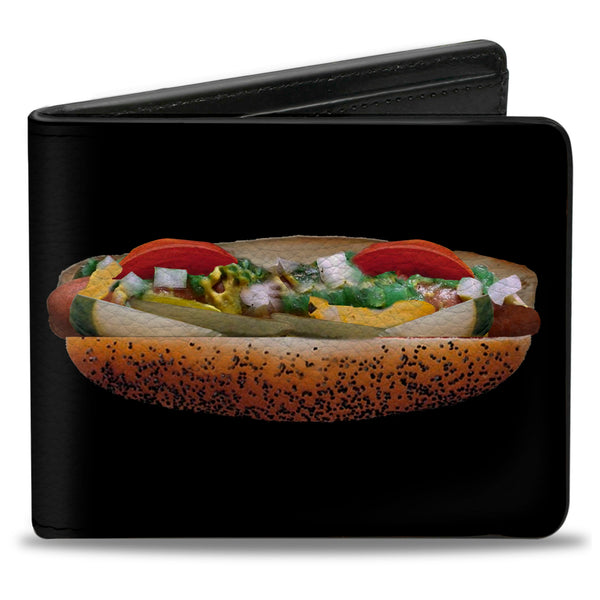 Buckle-Down Bi-Fold Wallet - Chicago Style Hot Dog Vivid
