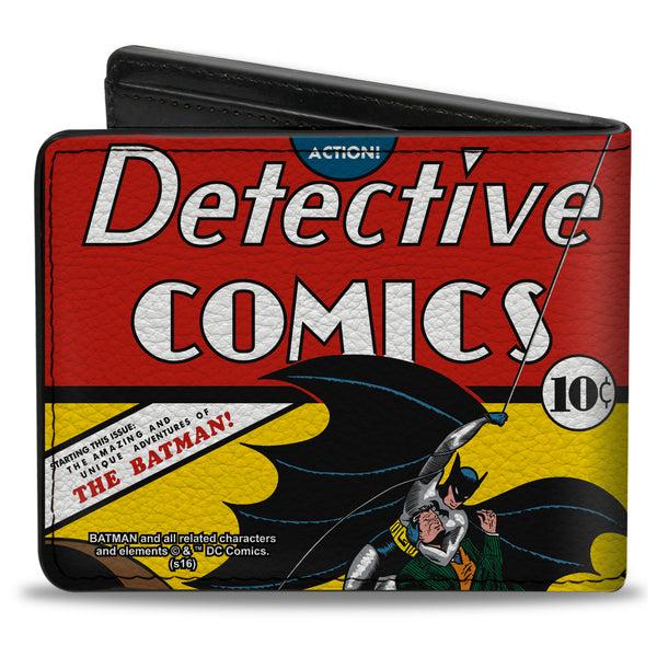 Buckle-Down Bi-Fold Wallet - Classic DETECTIVE COMICS Issue #27 First Batman Action Cover Pose
