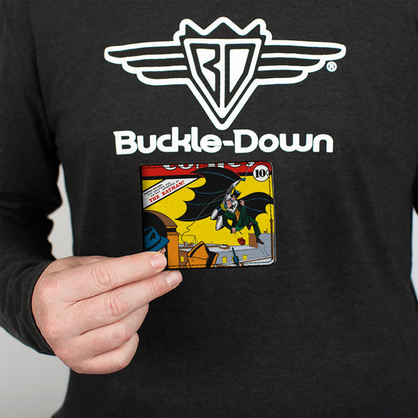 Buckle-Down Bi-Fold Wallet - Classic DETECTIVE COMICS Issue #27 First Batman Action Cover Pose