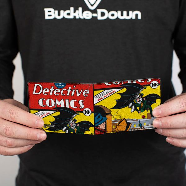 Buckle-Down Bi-Fold Wallet - Classic DETECTIVE COMICS Issue #27 First Batman Action Cover Pose