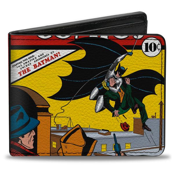 Buckle-Down Bi-Fold Wallet - Classic DETECTIVE COMICS Issue #27 First Batman Action Cover Pose