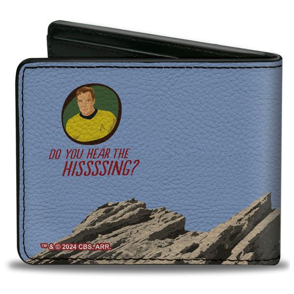Buckle-Down Bi-Fold Wallet - Classic Star Trek ATTACK OF THE GORN Scene And Captain Kirk Quote
