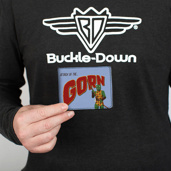 Buckle-Down Bi-Fold Wallet - Classic Star Trek ATTACK OF THE GORN Scene And Captain Kirk Quote