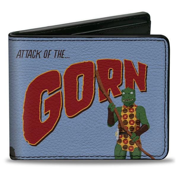 Buckle-Down Bi-Fold Wallet - Classic Star Trek ATTACK OF THE GORN Scene and Captain Kirk Quote