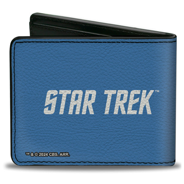 Buckle-Down Bi-Fold Wallet - Classic STAR TREK Starfleet Sciences Insignia Logo Blue/Yellow